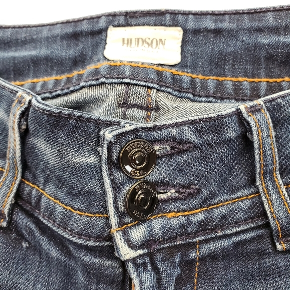 Hudson Blue Jeans Signature Bootcut Dk Wash Flap-Pocket Stretch Wmn 26 (28x29.5) - Picture 8 of 11